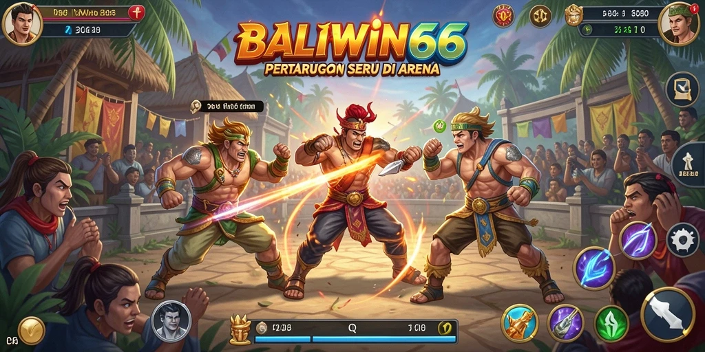 Tangkapan layar gameplay BALIWIN66 menampilkan pertarungan seru dan dinamis.