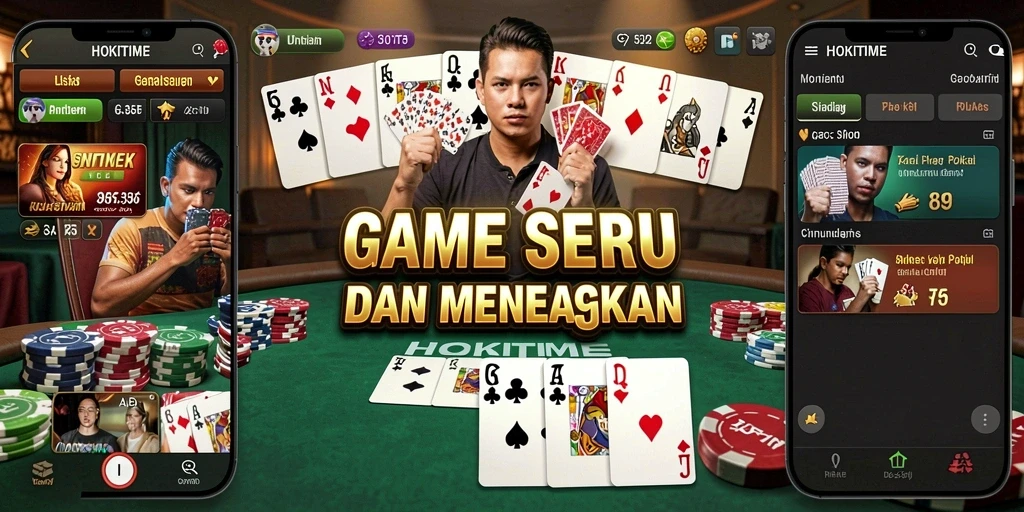 Tampilan gameplay seru HOKITIME dengan grafis yang menawan.