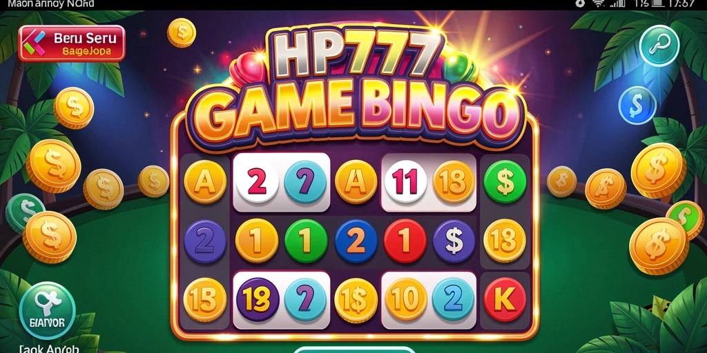 Screenshot gameplay HP777 menunjukkan keseruan permainan Bingo yang interaktif.