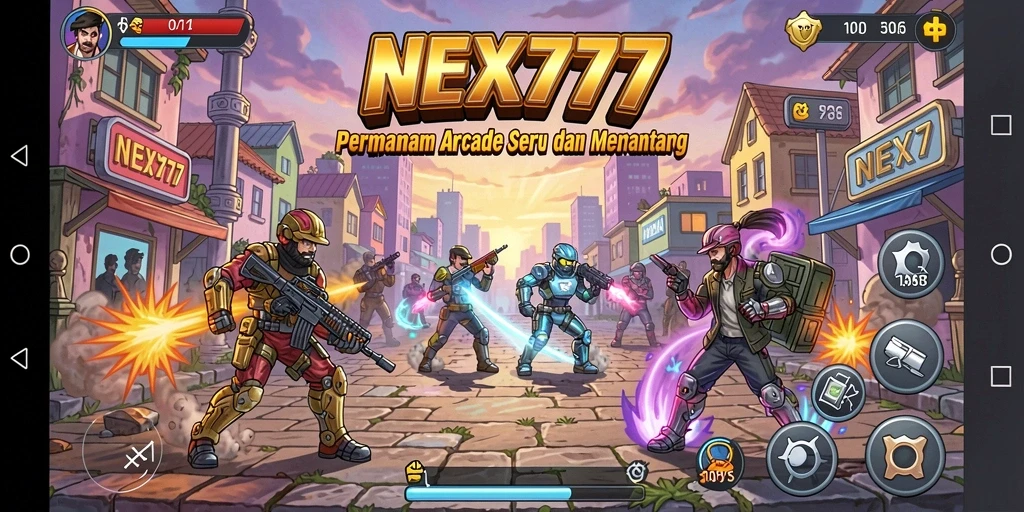 Tangkapan layar NEX777 menampilkan aksi gameplay Arcade yang mengasyikkan.