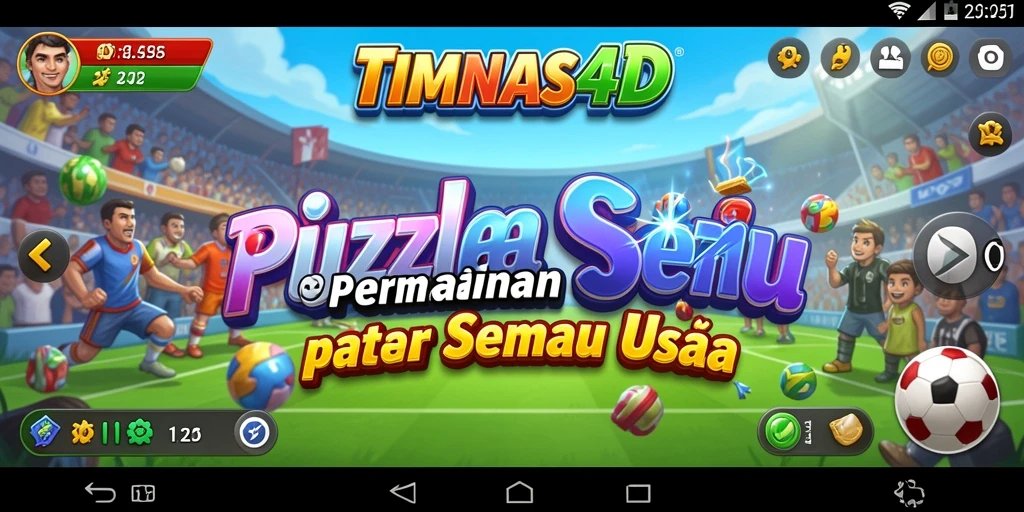 Tampilan gameplay Puzzle yang mengasyikkan dari TIMNAS4D.