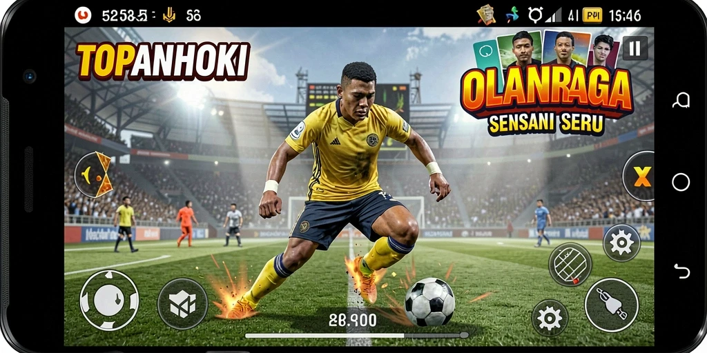 Gameplay menarik dari TOPANHOKI saat pertandingan hoki berlangsung.