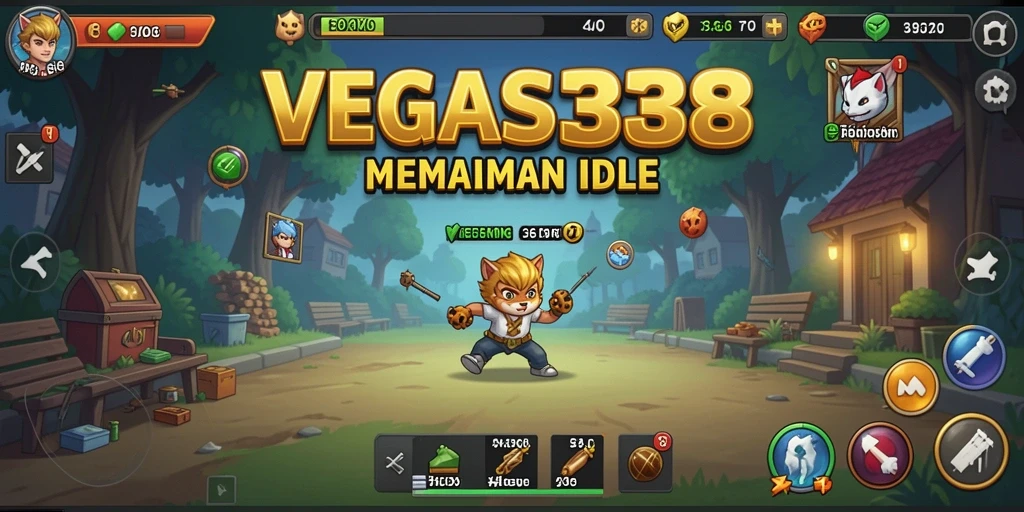Tampilan gameplay <strong>VEGAS338</strong> menampilkan keseruan permainan Idle yang menguntungkan.