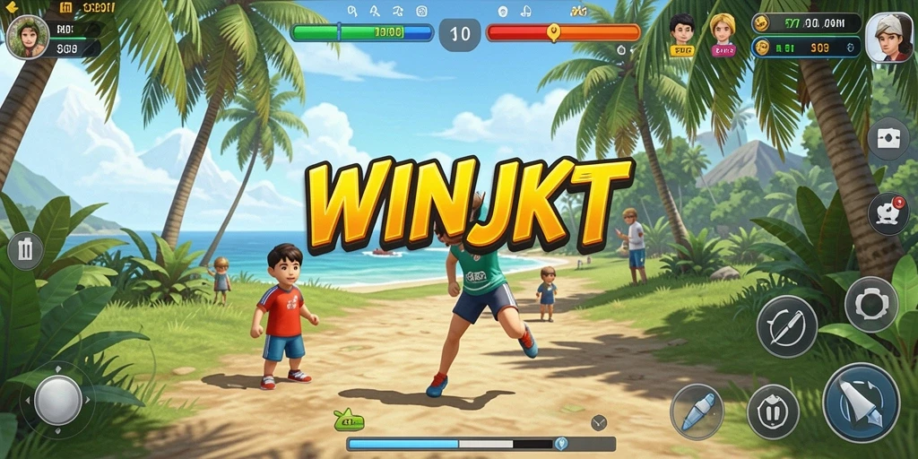 Tampilan gameplay seru dan menghibur dari WINJKT.