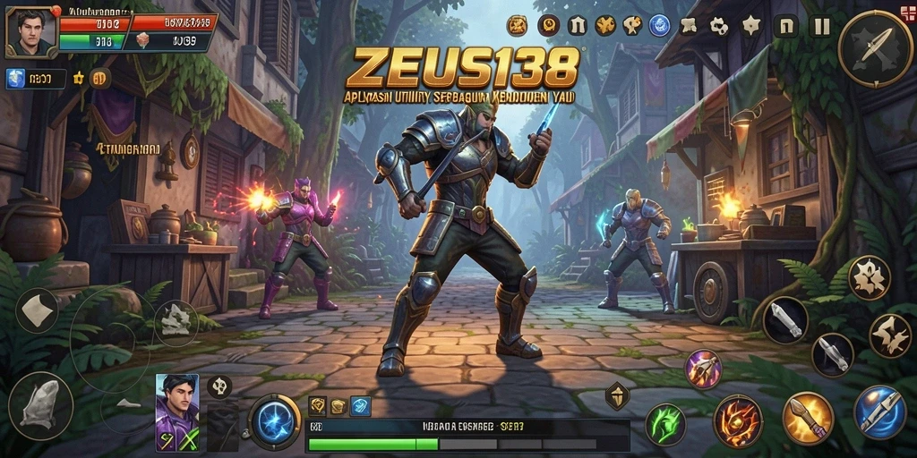 Screenshot utama ZEUS138 yang menunjukkan antarmuka aplikasi Utility.
